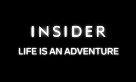 Video title page: INSIDER - Life is an adventure