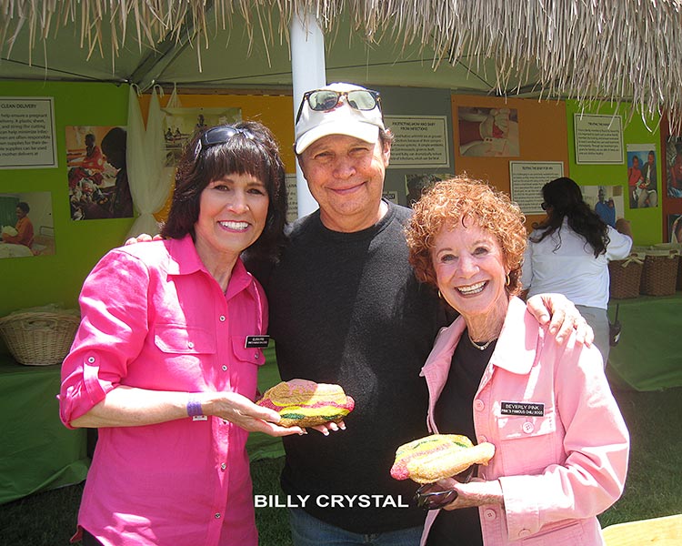 Billy Crystal with Gloria and Betty Pink