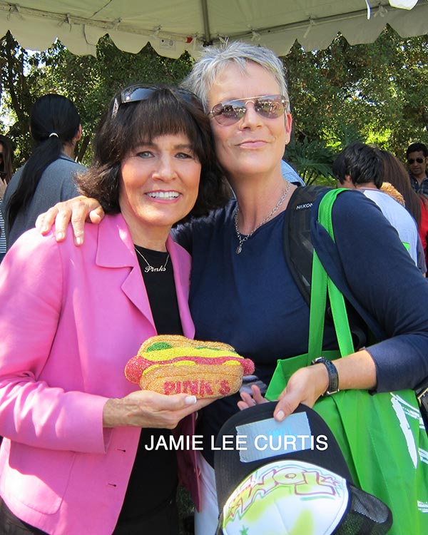Jamie Lee Curtis with Gloria Pink