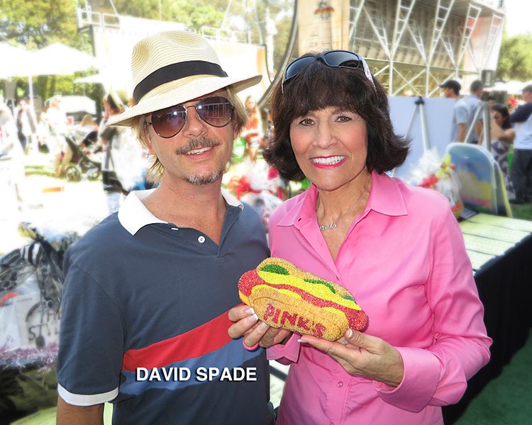 David Spade with Gloria Pink