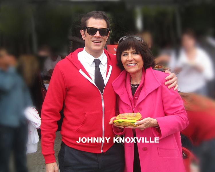 Jonny Knoxville with Gloria Pink