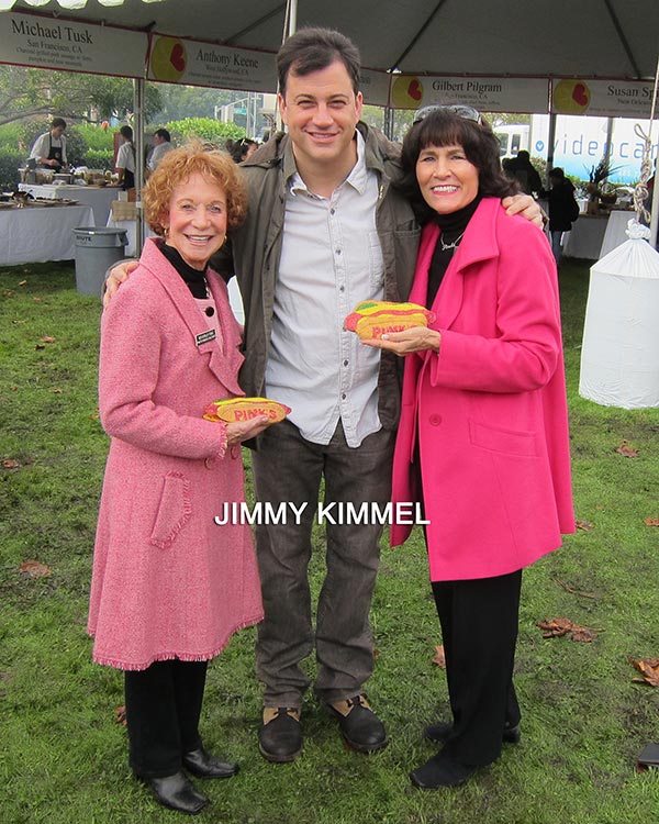 Jimmy Kimmel with Gloria and Beverly Pink