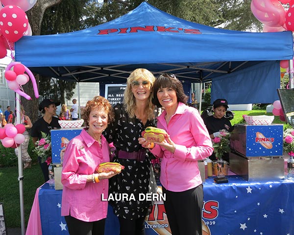 Laura Dern with Gloria and Beverly Pink