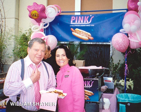 William Shatner with Gloria Pink